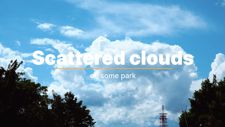 Scattered clouds