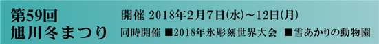 第５９回　旭川冬まつり