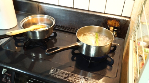 アスパラをふんだんに