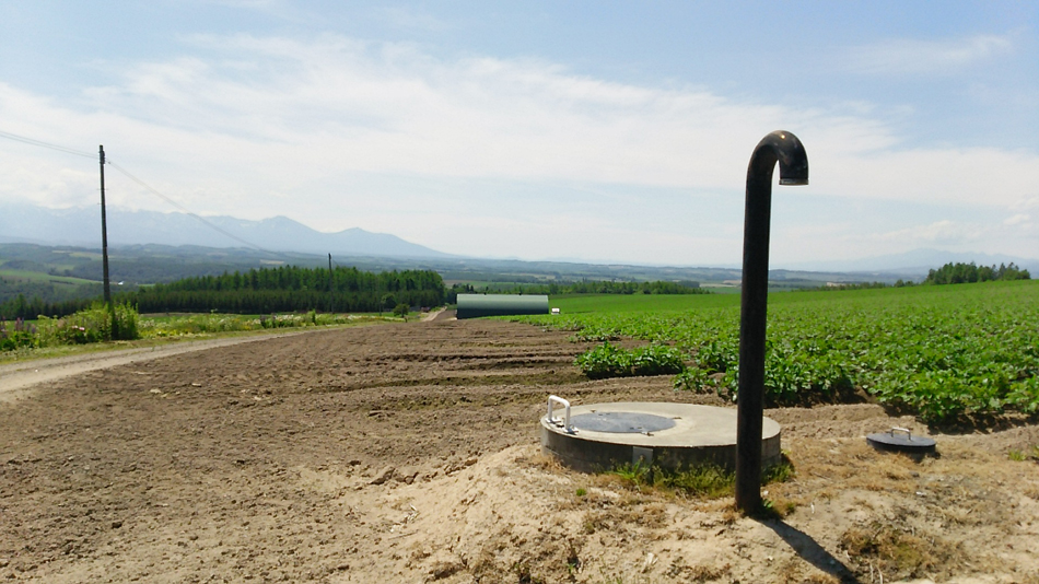 空気抜きのパイプ