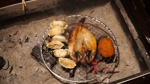 久しぶりの囲炉裏